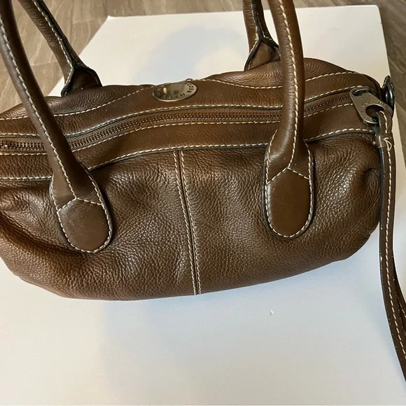 RARE Y2K Vintage Marc Jacobs Leather Barrel Bag Purse Brown - Picture 6 of 12